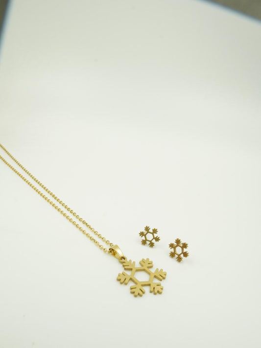 Jueguito eco copo de nieve dorado