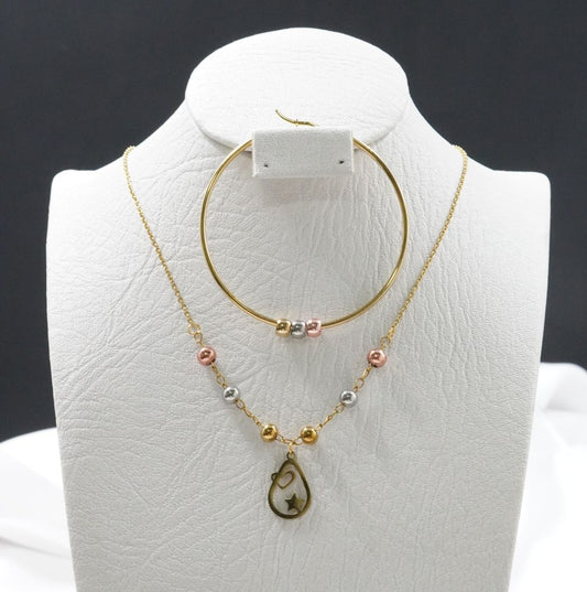 Jueguito 3 oros gota corazon